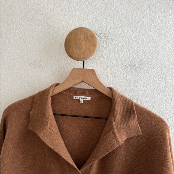 Reformation Cashmere Polo Sweater - Picture 2 of 7